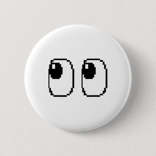 Pixel Ghost Eyes Halloween Game Group-Kostüm Button