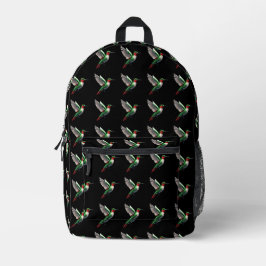 Pixel grün bedruckter rucksack