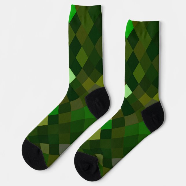 Pixel-Grüne Socken (Linkes Detail)