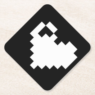 Pixel Heart 8 Bits Untersetzer