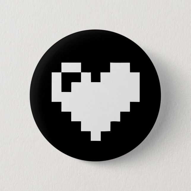 Pixel Heart Button (Vorderseite)