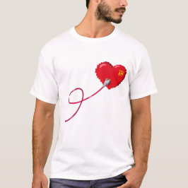Pixel-Herz-Matching-Paar-Outfit Verlassen T-Shirt