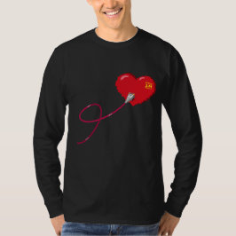 Pixel-Herz-Matching-Paar-Outfit Verlassen T-Shirt