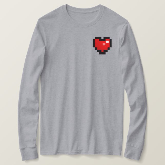Pixel_Herz T-Shirt (Design vorne)