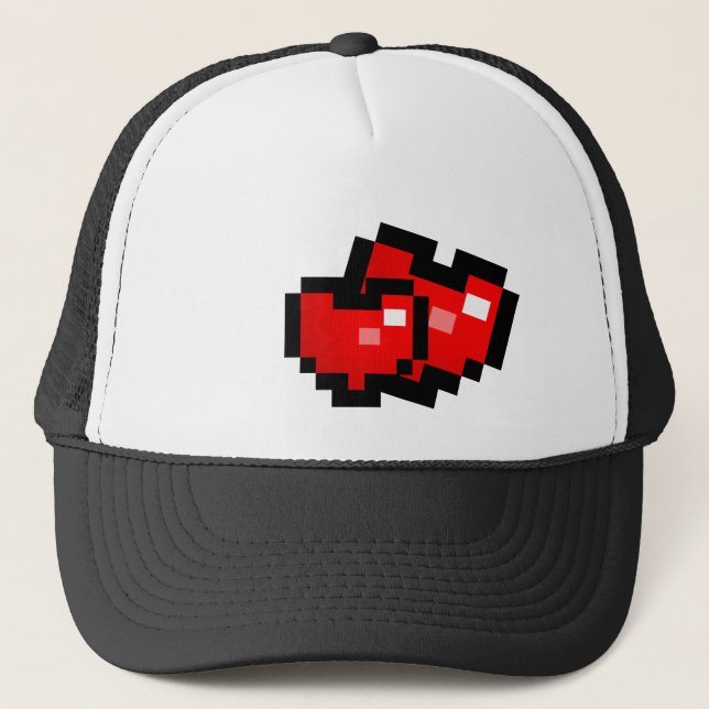 PIXEL-HERZ TRUCKERKAPPE (Vorderseite)