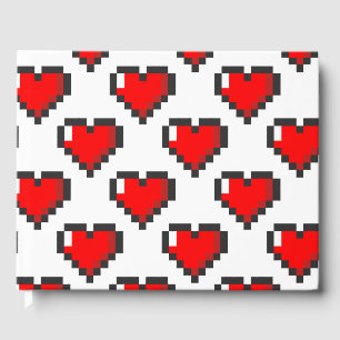 Pixel-Herzmuster Gästebuch