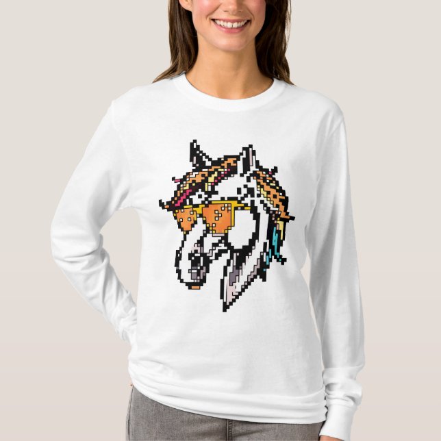 Pixel Horse T-Shirt (Vorderseite)
