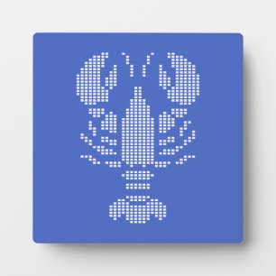 Pixel-Hummer-Emblem-Mosaik Fotoplatte