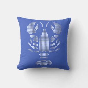 Pixel-Hummer-Emblem-Mosaik Kissen