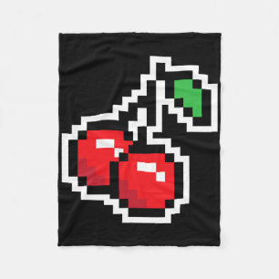 Pixel Kirschen 80er Videospiel Halloween-Kostüm Ea Fleecedecke