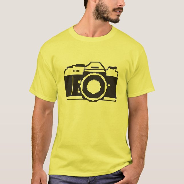 Pixel-Kunst-Film-Kamera T-Shirt (Vorderseite)