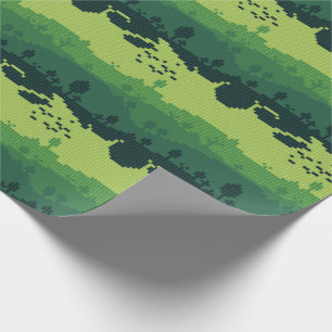 Pixel-Landschaftsmuster Geschenkpapier