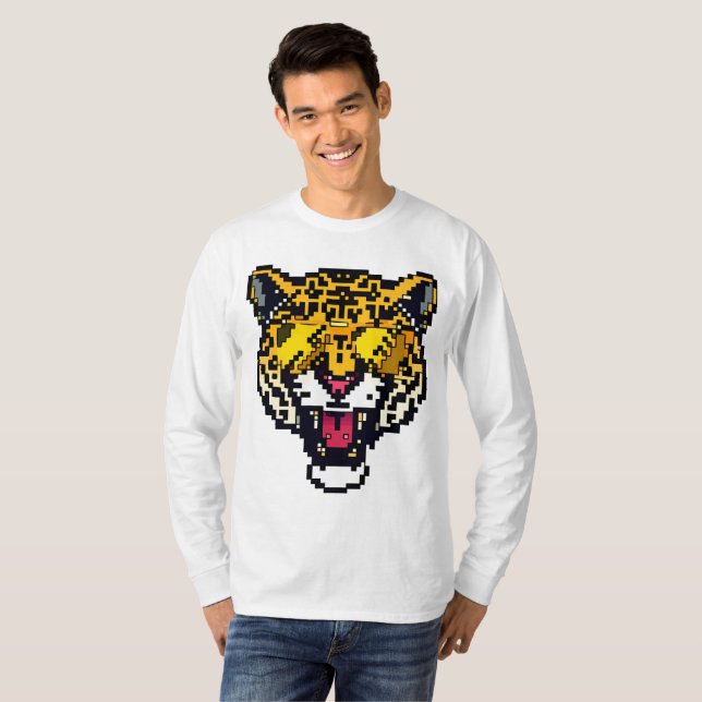 Pixel Leopard T-Shirt (Vorne ganz)