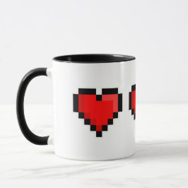 Pixel-Liebe Tasse