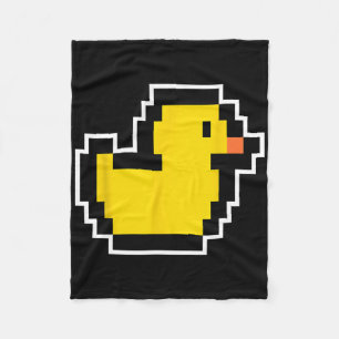 Pixel Little Duck 80er Videospiel Halloween Kostüm Fleecedecke