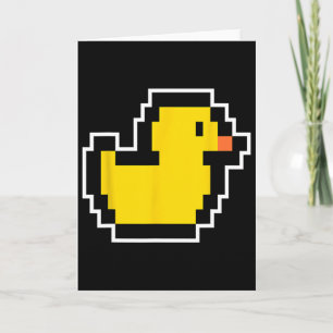 Pixel Little Duck 80er Videospiel Halloween Kostüm Karte