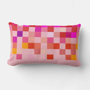 Pixel Moderne Rosa Muster Kissen