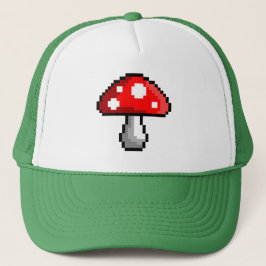 Pixel Mushroom Trucker Hat Truckerkappe