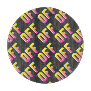 Pixel off Zeichen: Vintages Muster. Schneidebrett