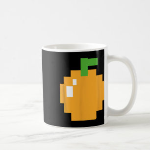 Pixel Orange 80er Retro Arcade Videogame Halloween Kaffeetasse