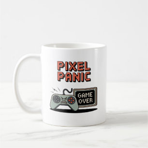 Pixel-Panik-Gamer-Tasse – Lustiges Retro-Gaming-Ge Kaffeetasse