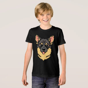 Pixel Paws und Shepherds-Wiedergabe Tri-Blend Shirt