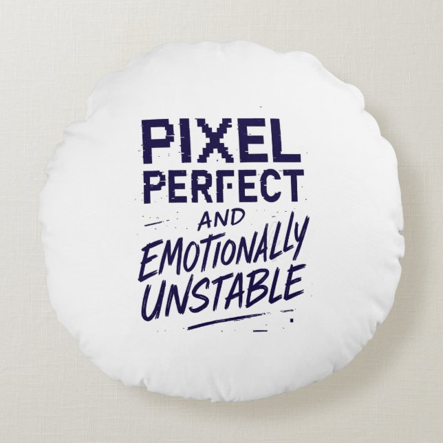 Pixel perfekt rundes kissen (Vorderseite)