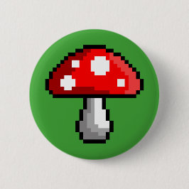 Pixel-Pilz-Knopf Button