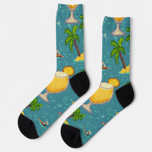 Pixel Pina Coladas Socken