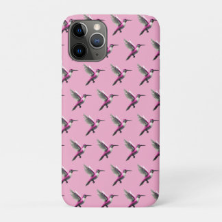 Pixel Pink Hummingbird Case-Mate iPhone Hülle