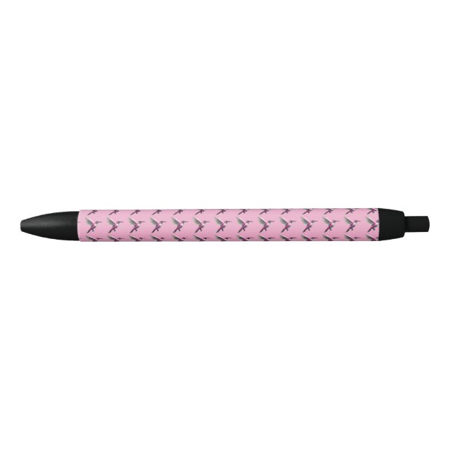 Pixel Pink Hummingbird Kugelschreiber (Vorderseite)