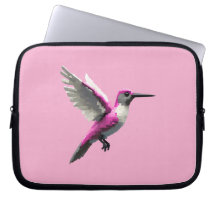 Pixel Pink Hummingbird