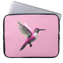 Pixel Pink Hummingbird