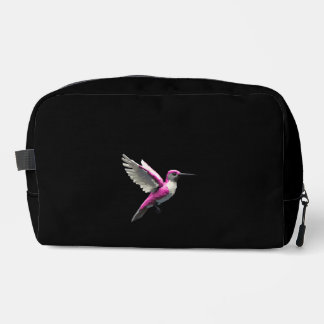 Pixel Pink Hummingbird Waschbeutel