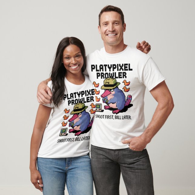 Pixel Platypus Gamer T-Shirt (Unisex)