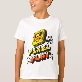 "Pixel Play: Funny Retro Game Graphic T-Shirt
