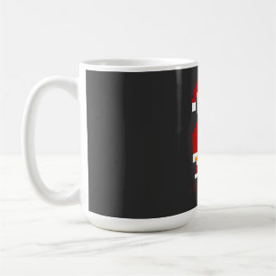 Pixel Pose Weihnachtsmann Kaffeetasse