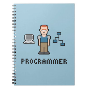 Pixel-Programmierer-Papier-Notizbuch Notizblock