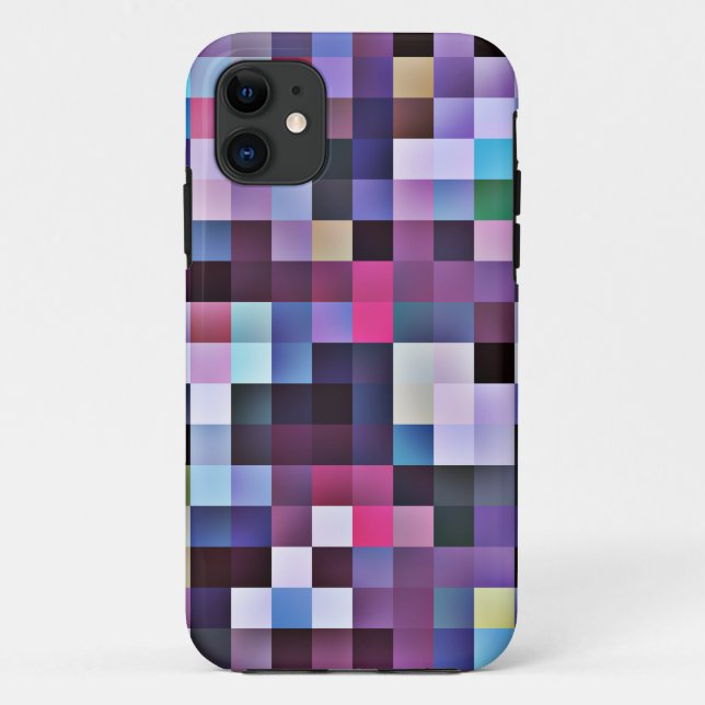 Pixel quadriert iPhone 5 Fall - Purpur Case-Mate iPhone Hülle (Rückseite)