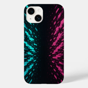 Pixel Reality iPhone Case - Neon Cyber Art