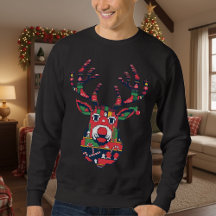 Pixel-Rentier-Hässlicher-Schwester-Weihnachts-Swea