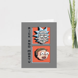Pixel, Rick und Morty Panel Grafik