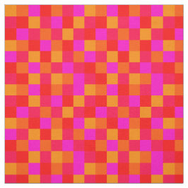 Pixel Rot Orange Pink Farben Pattern Stoff