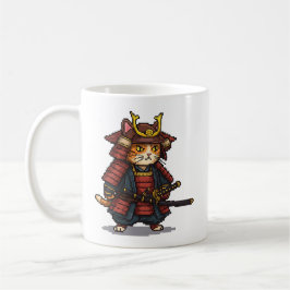 Pixel Samurai Cat Kaffeetasse