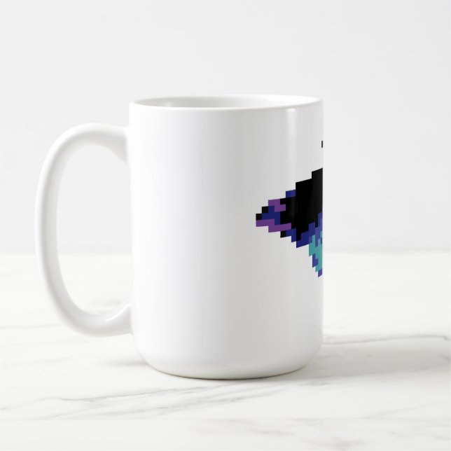 Pixel Schmetterling Kaffeetasse (Links)