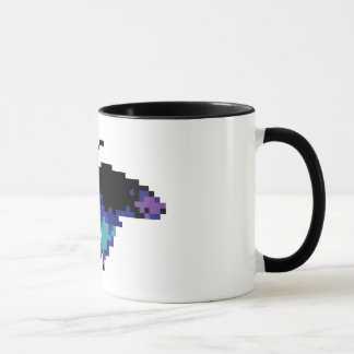 Pixel-Schmetterling Tasse