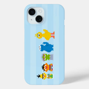 Pixel-Sesamstraße-Zeichen iPhone 15 Hülle