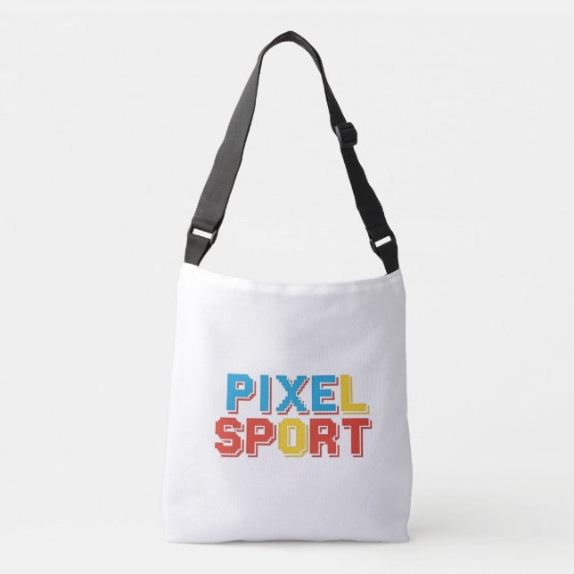 Pixel Sport Bag | Retro Gamer Gym & Travel Tasche (Vorderseite)