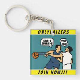 Pixel Sport Basketball Schlüsselanhänger - Retro G