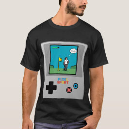 Pixel Sport Golf Retro Gaming T - Shirt